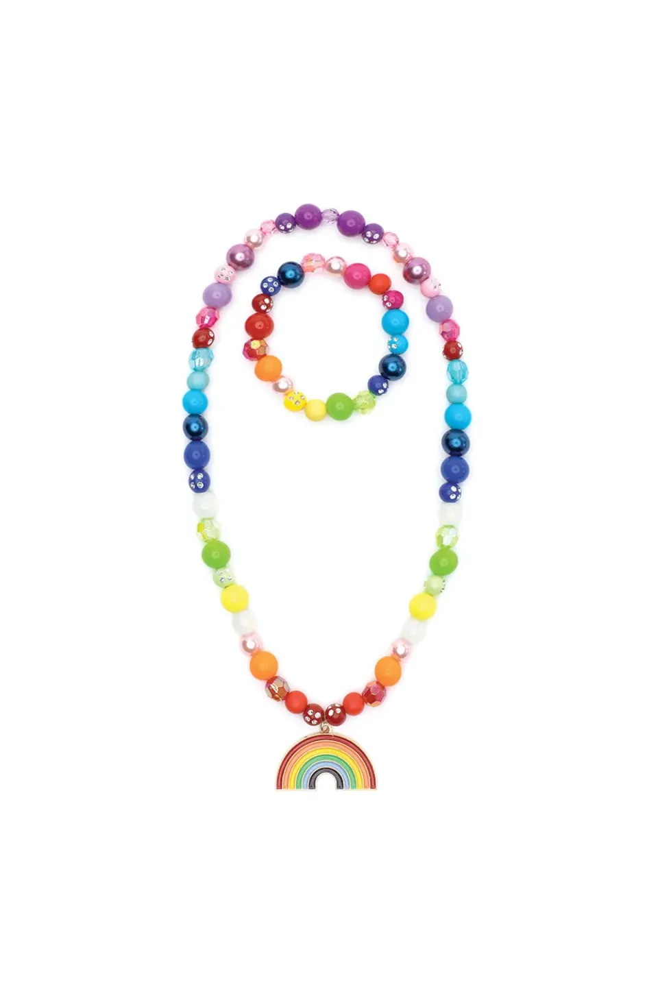 Great Pretenders Double Rainbow set collana e bracciale arcobaleno