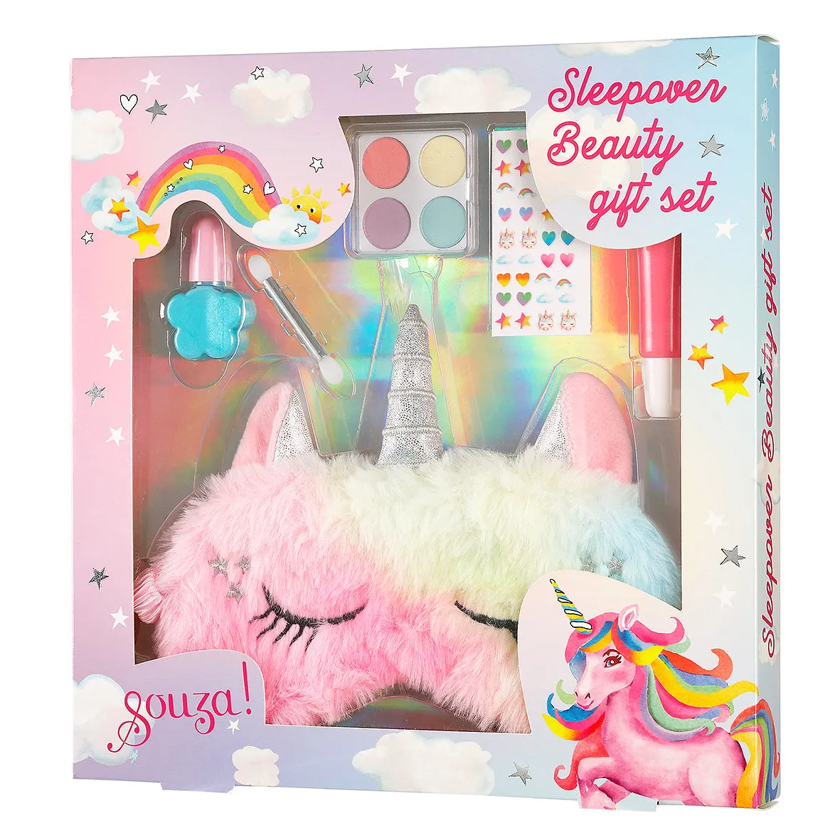 Souza! Unicorn set trucco bimba con maschera notte