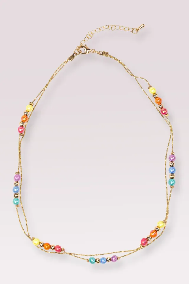 Great Pretenders Boutique Golden Rainbow collana bimba dorata