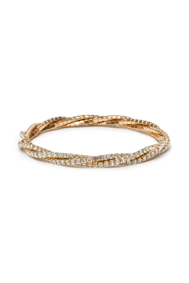 Great Pretenders Boutique Diamante Twist bracciale strass