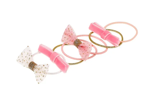 Souza Corinne elastici capelli con fiocco rosa