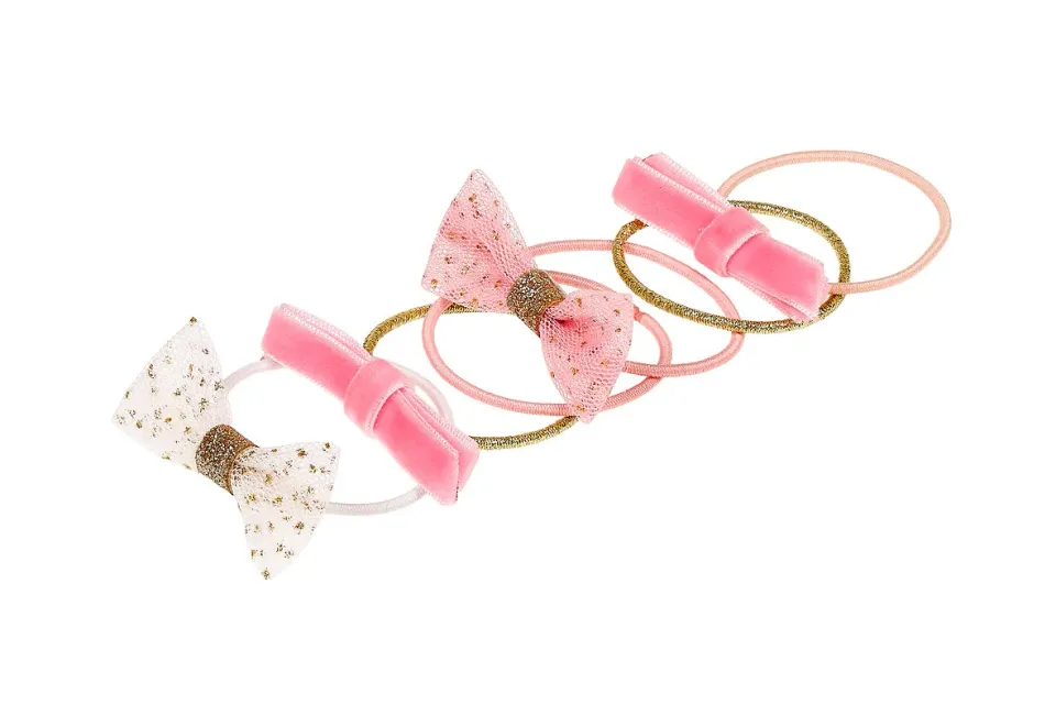 Souza Corinne elastici capelli con fiocco rosa