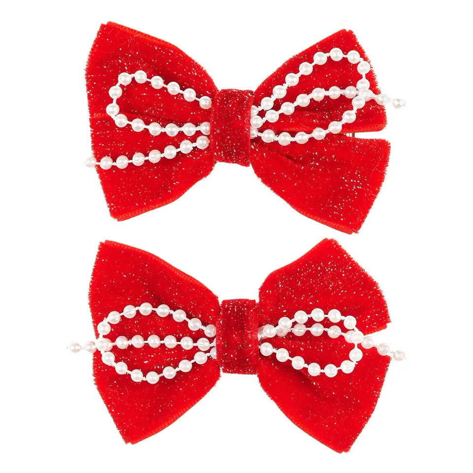 Souza Noel Bow Red mollette fiocco 2 pz natale
