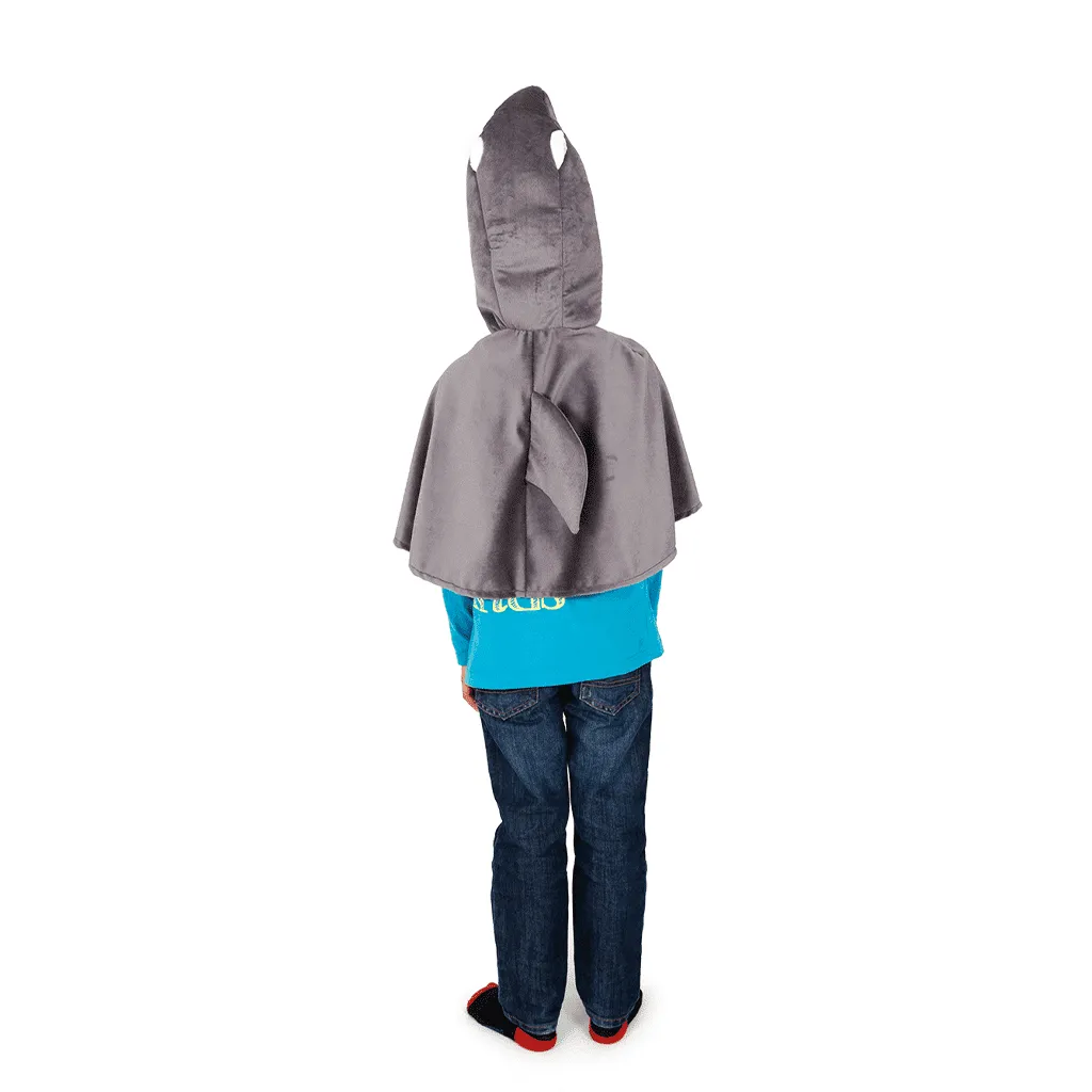 Pretend to Bee Shark mantello squalo grigio con pinna