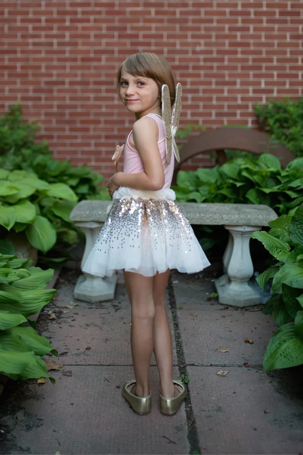 Great Pretenders Rainbow Sequins Skirt, Wings & Wand set gonna ali bacchetta