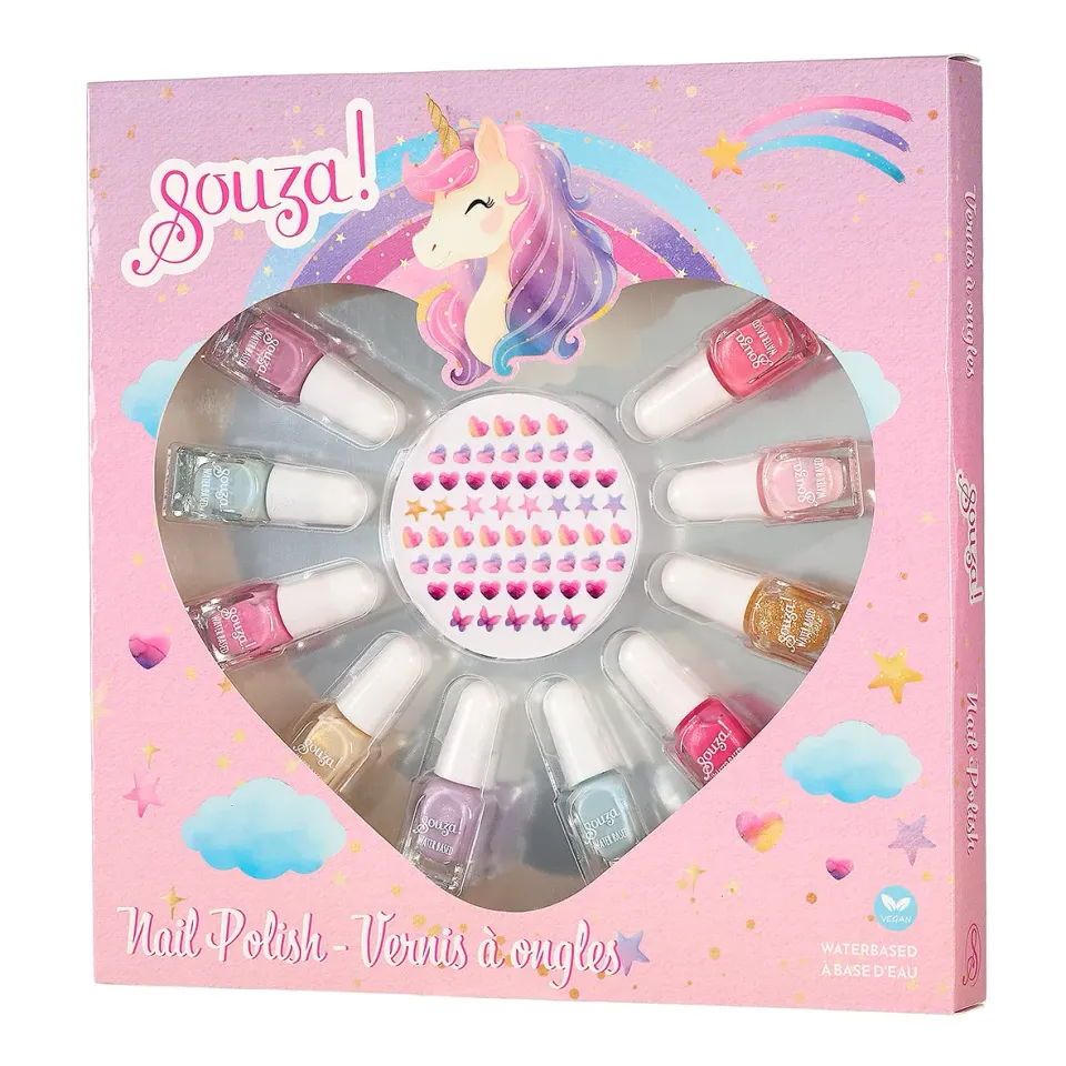 Souza! Unicorn set smalti 10 colori + stickers
