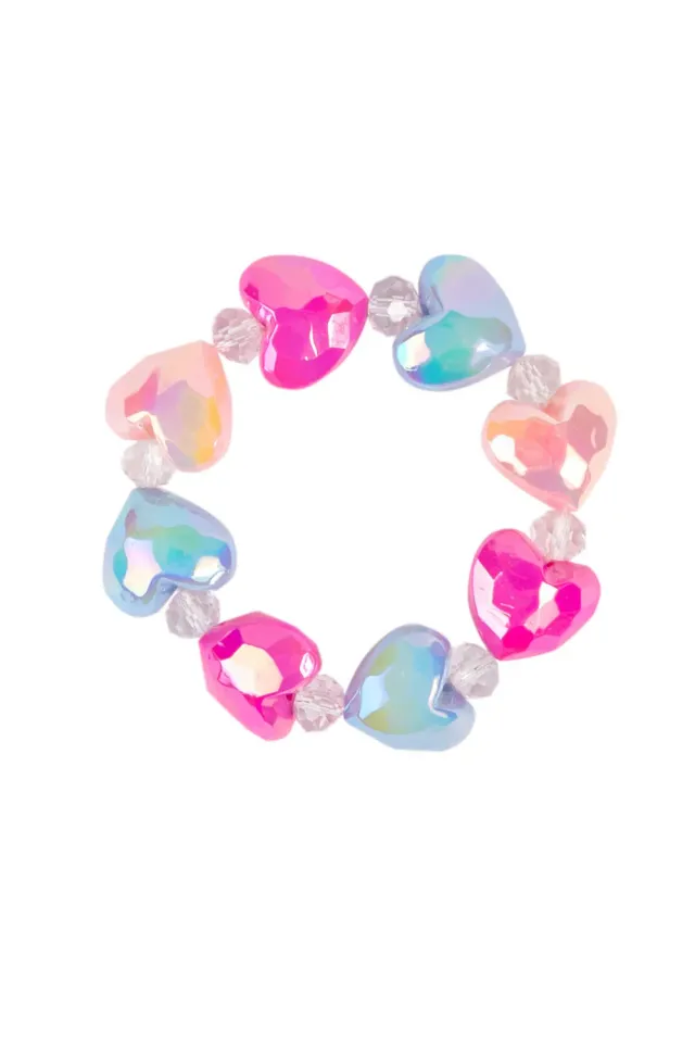 Great Pretenders Dreamy Hearts bracciale cuori colorati elastico