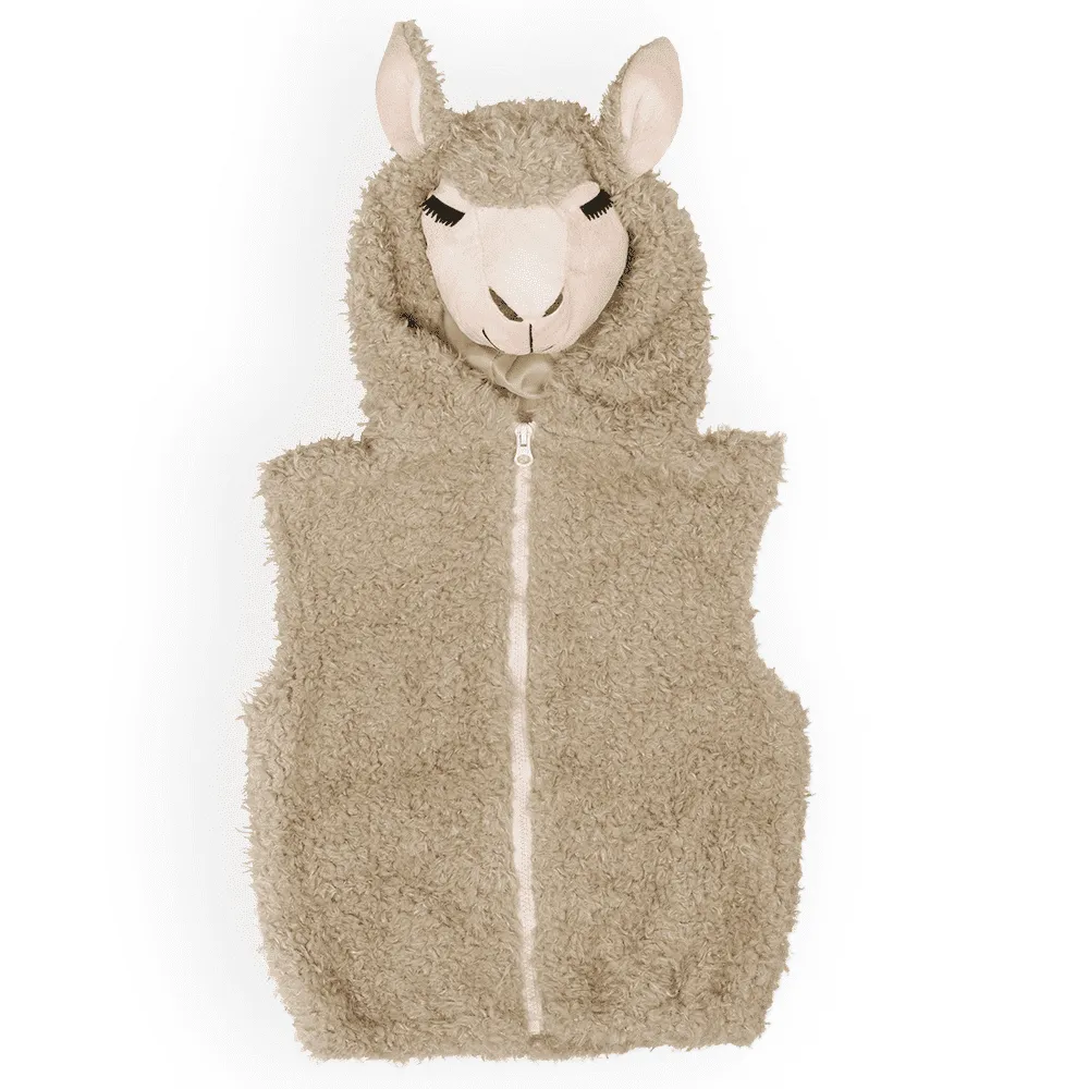 Pretend to Bee Llama gilet costume bambini crema 3-7 anni
