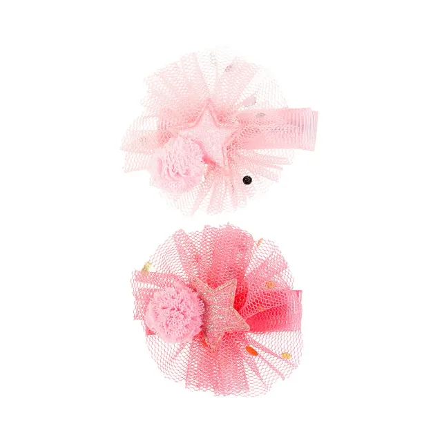 Souza! Vianne hair claws mollette capelli rosa rosse