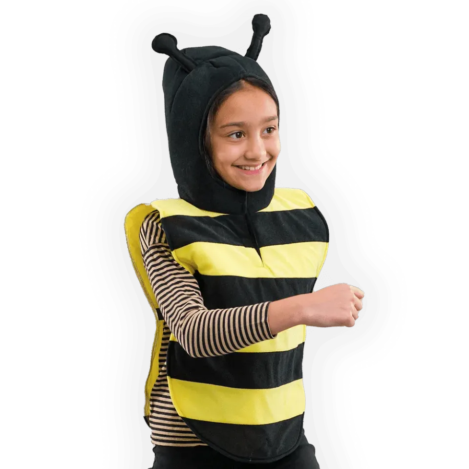 Pretend to Bee Bee costume ape bambino con ali 3-7 anni