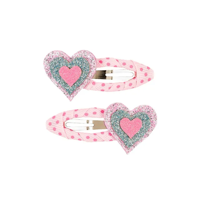 Souza Fiebe mollette capelli cuore rosa 2 pezzi