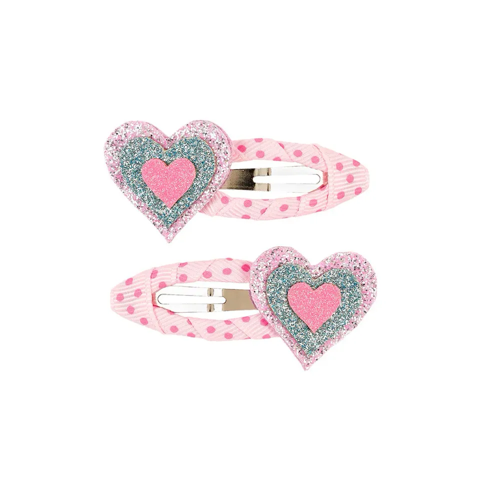 Souza Fiebe mollette capelli cuore rosa 2 pezzi