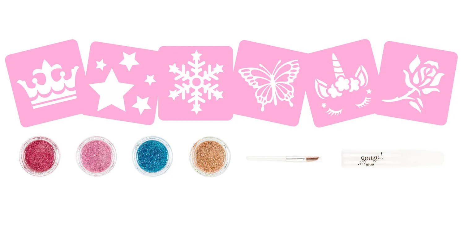 Souza! Glitter Tattoo set tatuaggi 1 kit