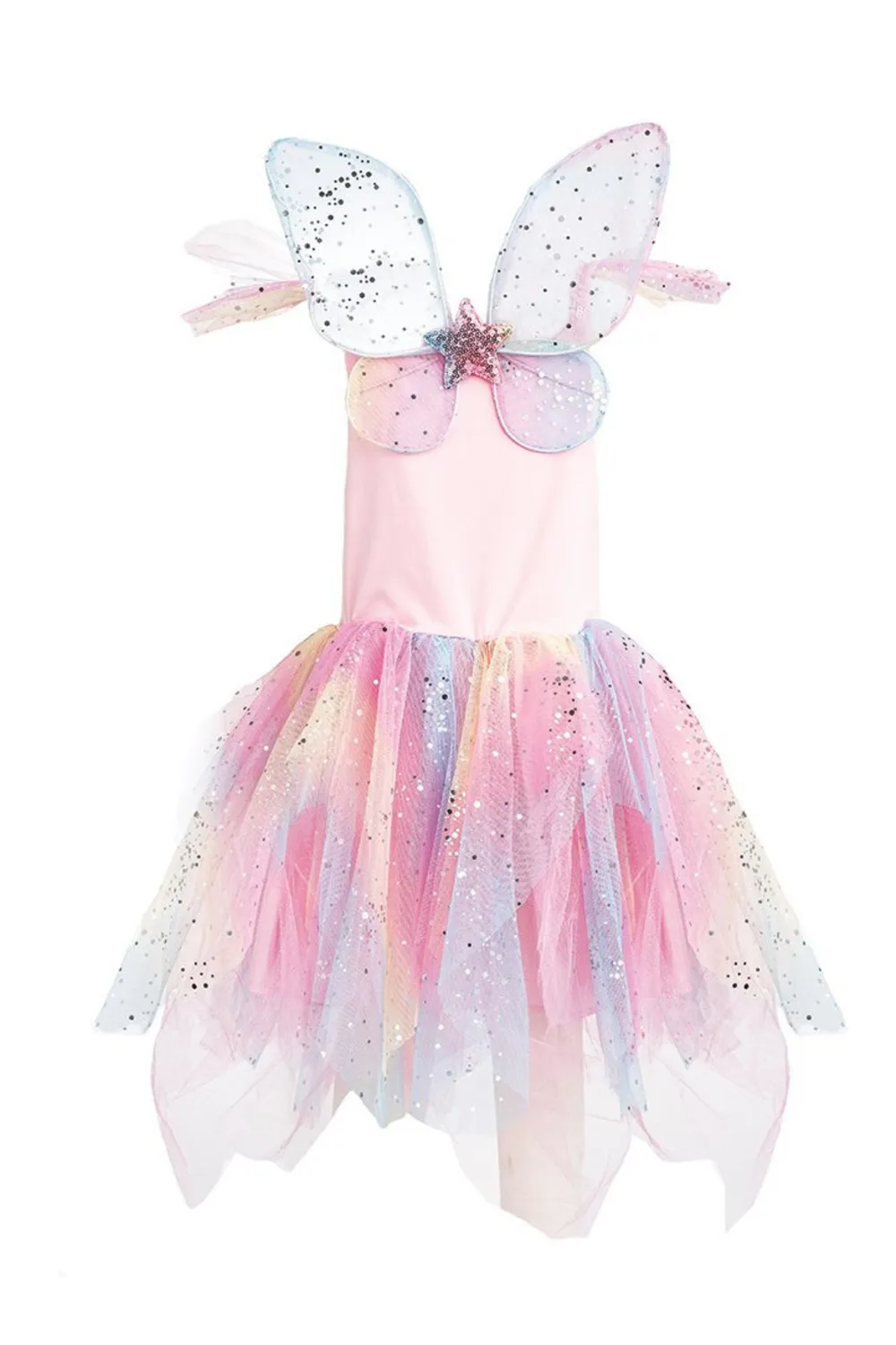 Great Pretenders Rainbow Fairy vestito fata ali arcobaleno