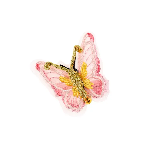 Souza! Semmy fermaglio per capelli a farfalla rosa e giallo