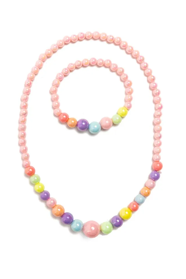 Great Pretenders Pearly Pastel set collana e bracciale perle