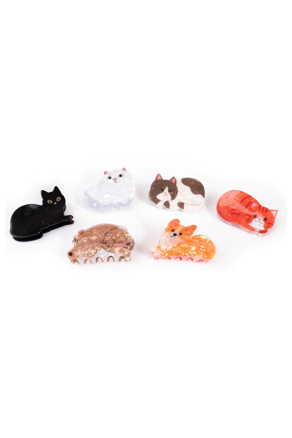 Great Pretenders Raining Cats and Dogs mollette capelli 6 pezzi