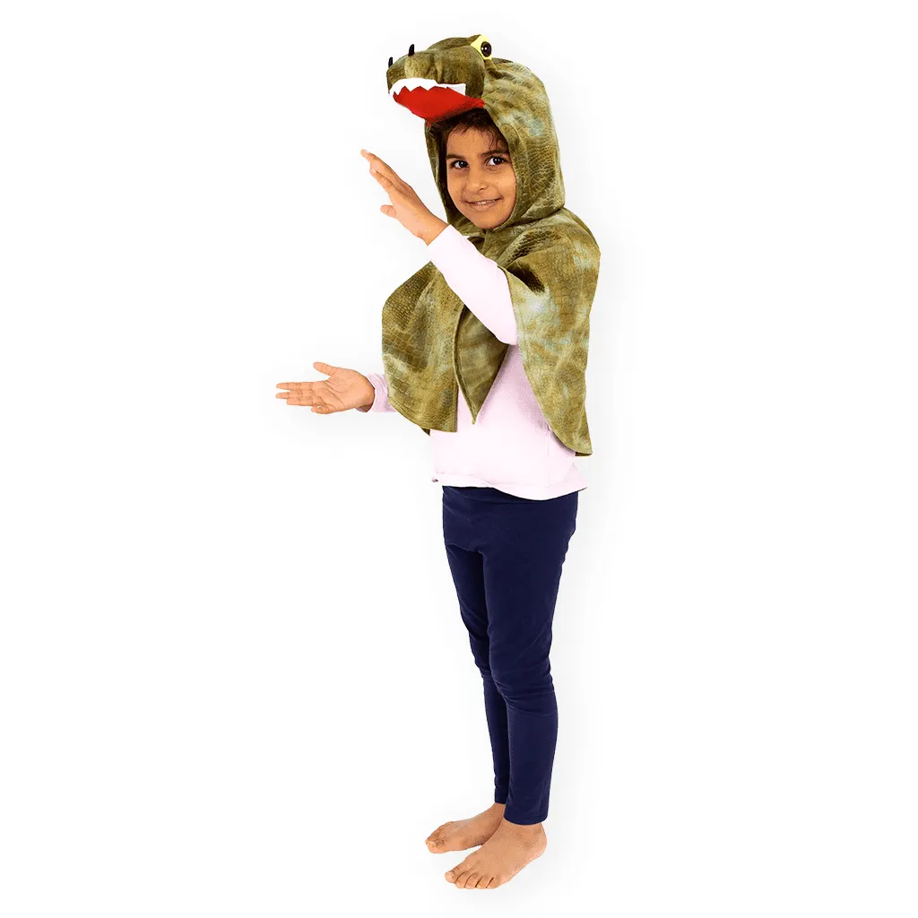 PRETEND TO BEE Crocodile Dress Up Cape mantello coccodrillo
