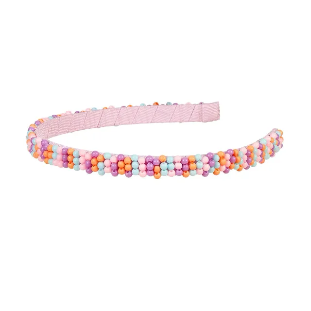 Souza Casja tiara con pon pon multicolore bambina