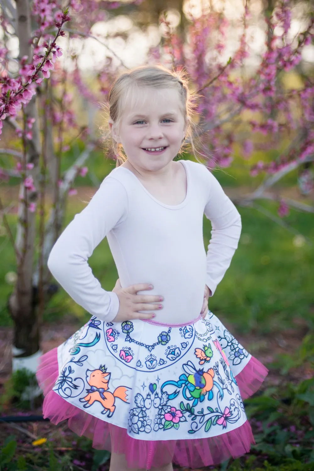 Great Pretenders Colour-A-Skirt gonna da colorare reversibile 6 pennarelli