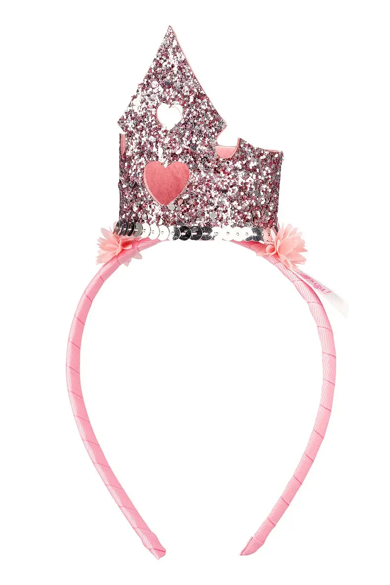 Souza Carlyn corona bambina rosa glitter