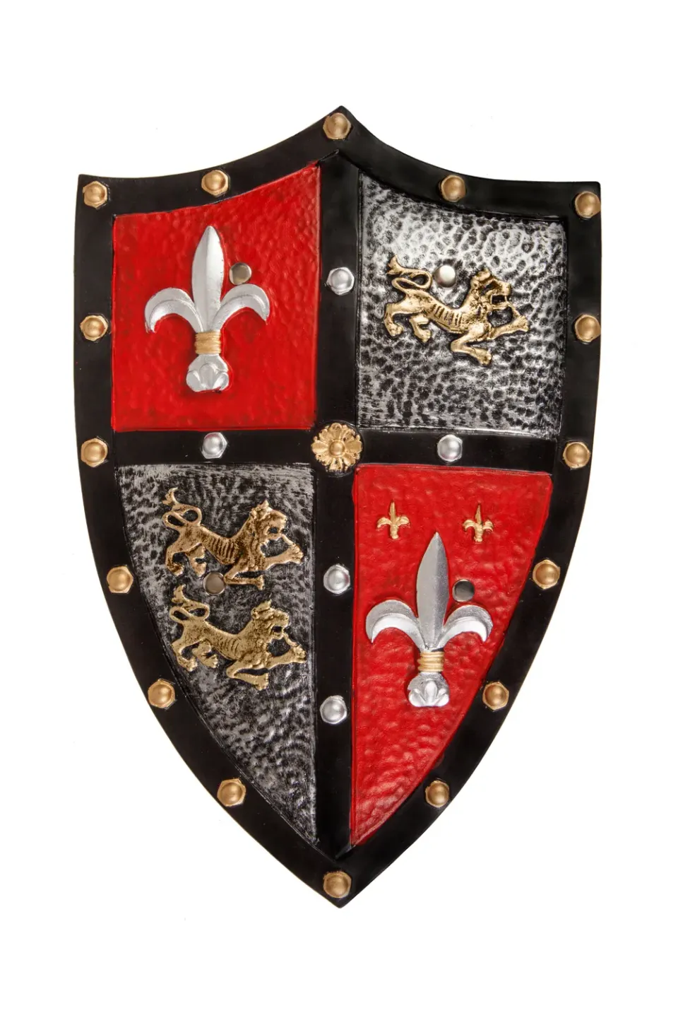 Great Pretenders Knight Shield scudo cavaliere spugna rosso oro