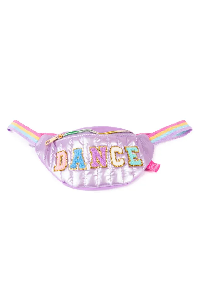 Great Pretenders DANCE marsupio lilla con tracolla arcobaleno