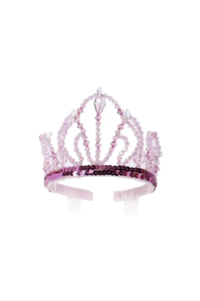 Great Pretenders Pink Beauty tiara rosa con perline bambina
