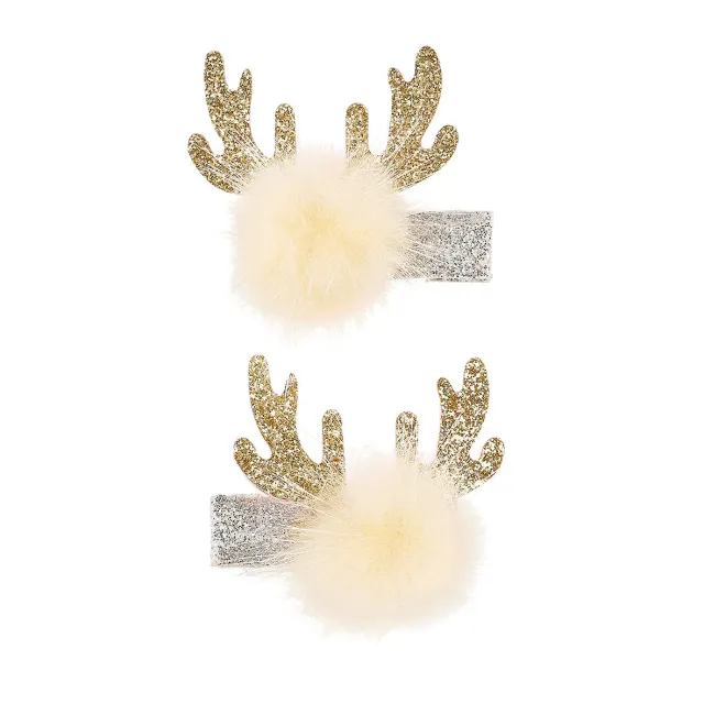 Souza! Zona renna mollette capelli 2 pezzi natale glitter