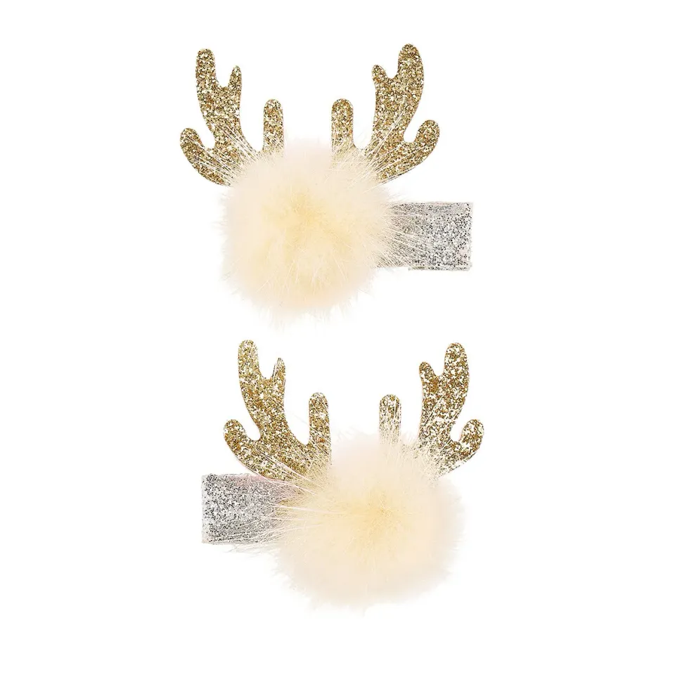 Souza! Zona renna mollette capelli 2 pezzi natale glitter