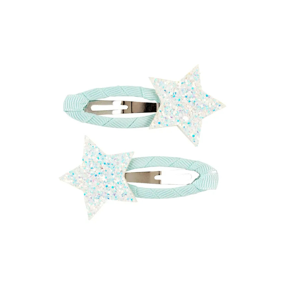 Souza Lucia mollette capelli stella bianco blu