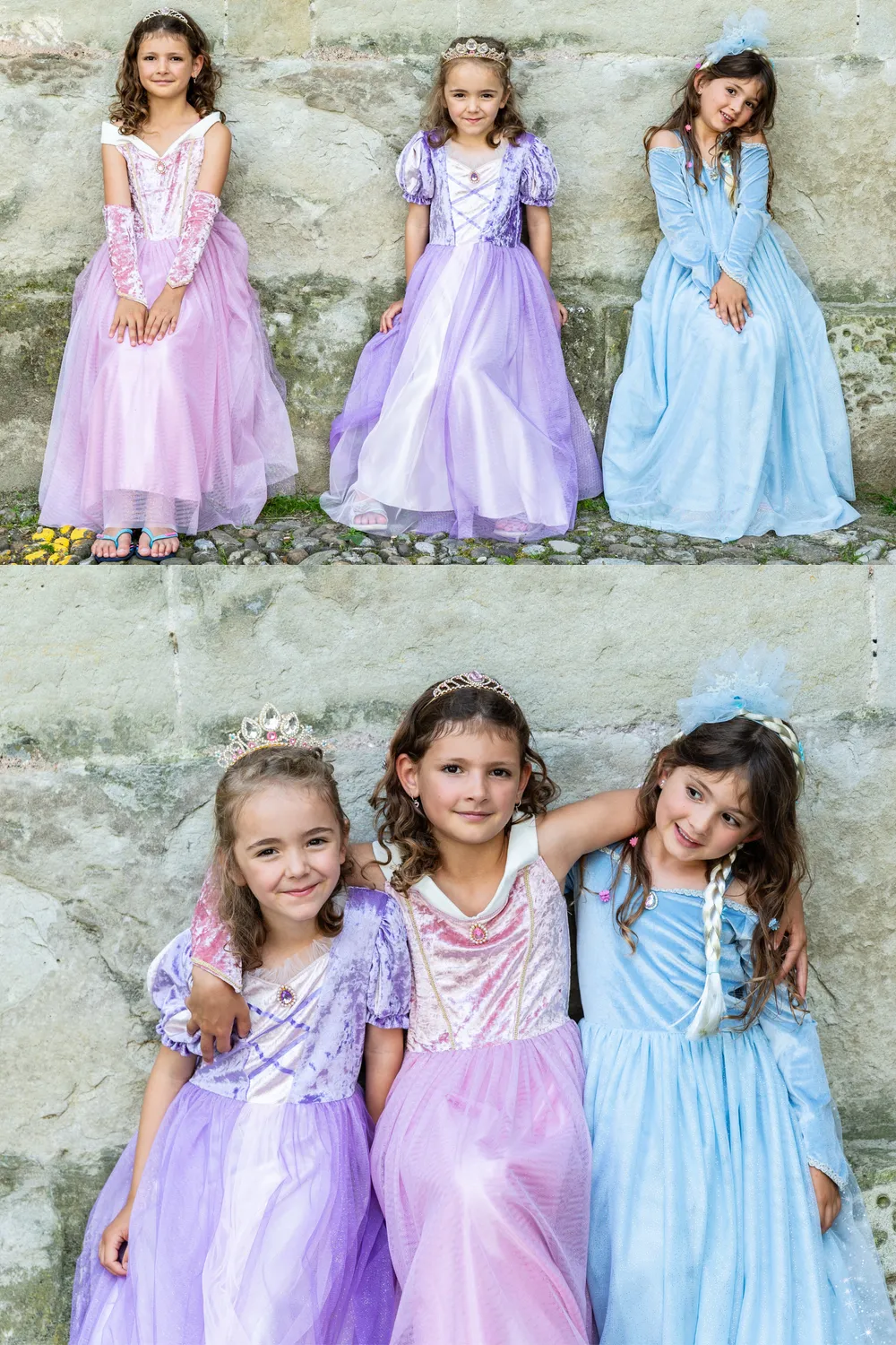 Great Pretenders Princess Gowns set 4 vestiti principessa lavabile
