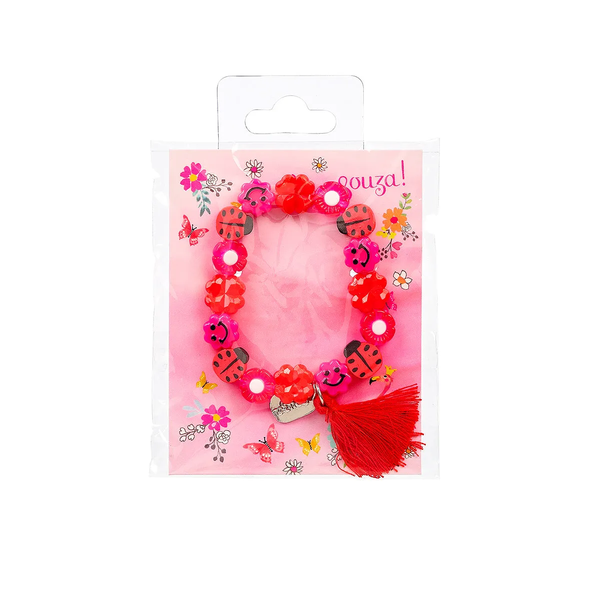 Souza! Ladybird bracciale bambina rosso portafortuna