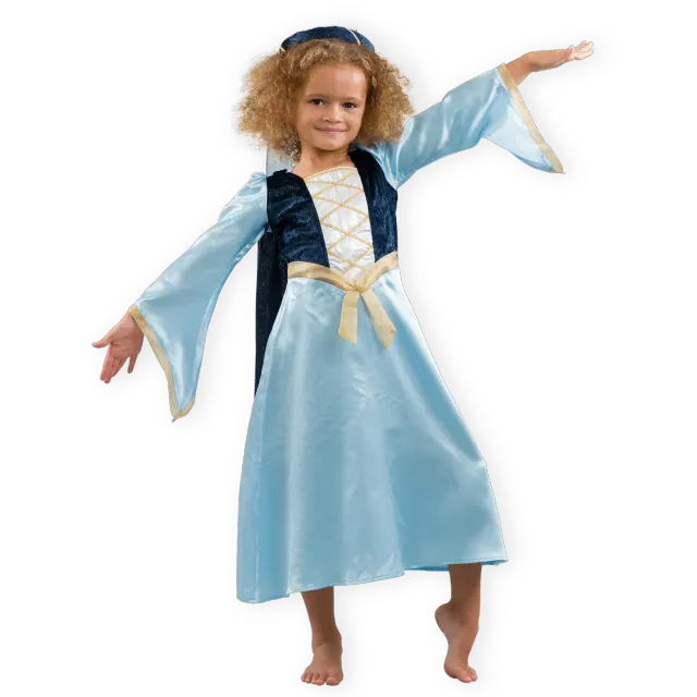Pretend to Bee Maid Marian costume medievale bambina blu