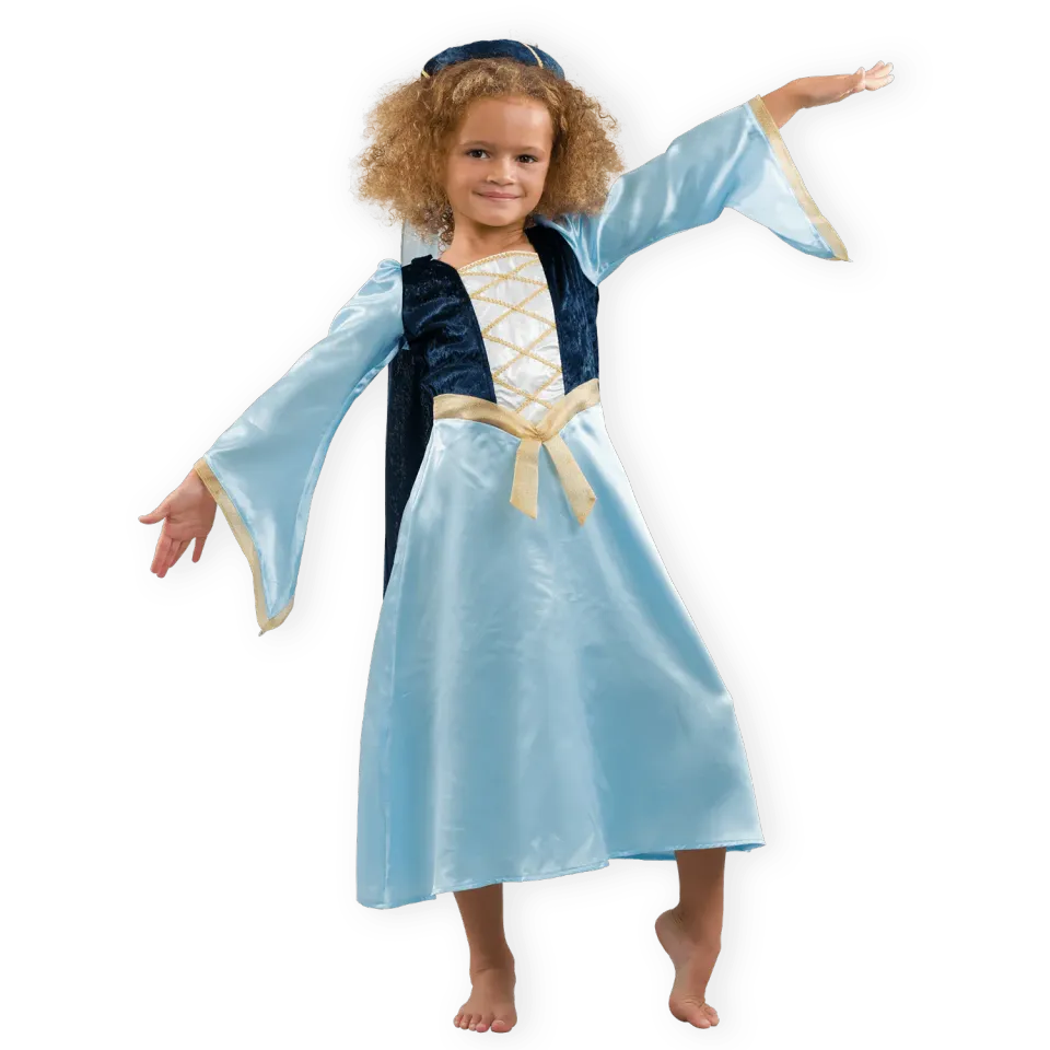 Pretend to Bee Maid Marian costume medievale bambina blu