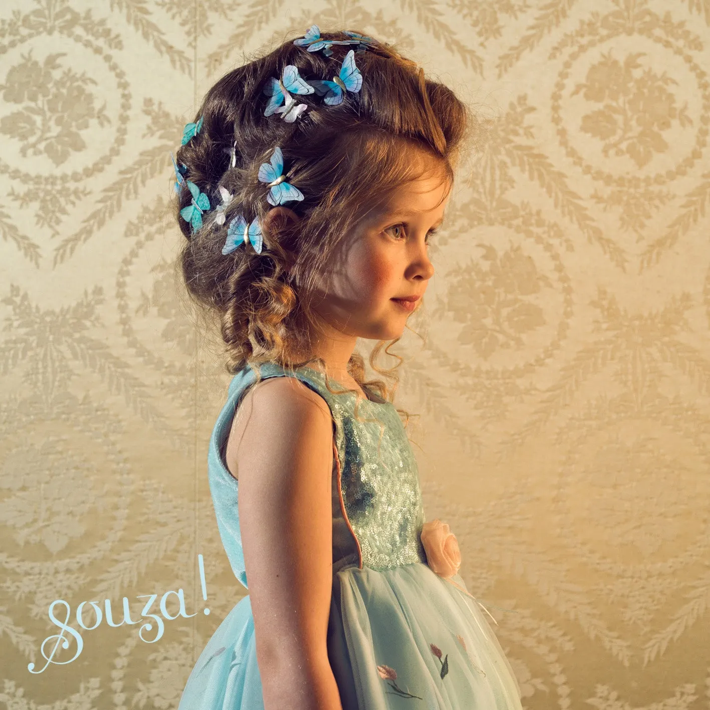 Souza! Nicolette vestito floreale blu