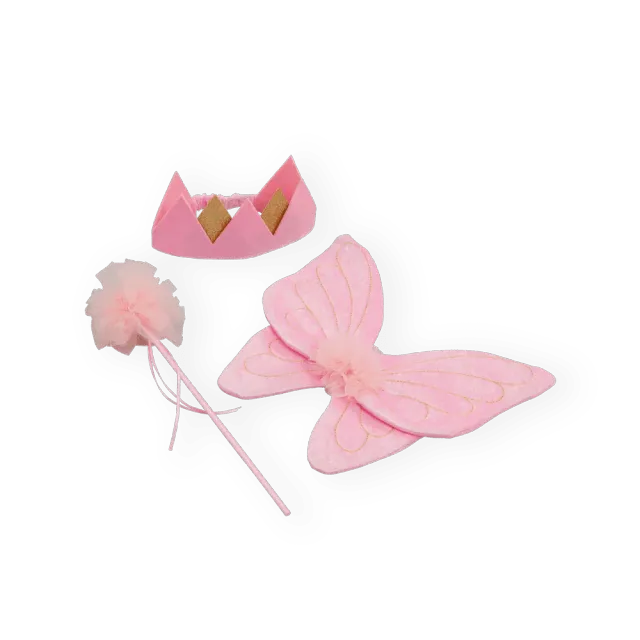 Pretend to Bee Set Fata Rosa con Ali Corona e Bacchetta