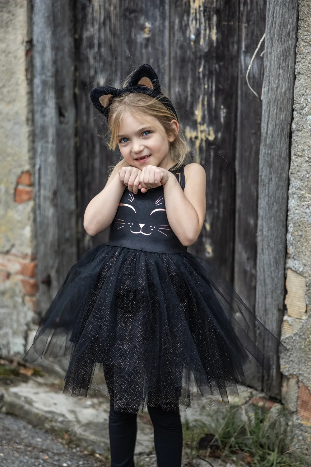 Great Pretenders Black Cat vestito travestimento gatto nero con cerchietto