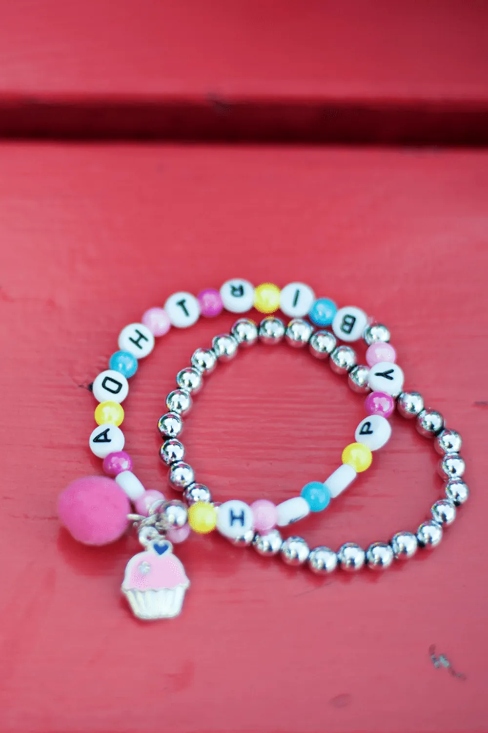 Great Pretenders Happy Birthday braccialetti bambina set 2 pezzi