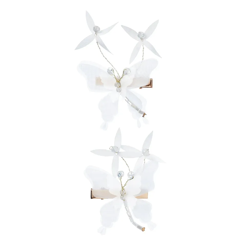 Souza Keja Butterfly pinze capelli bianche 2 pezzi