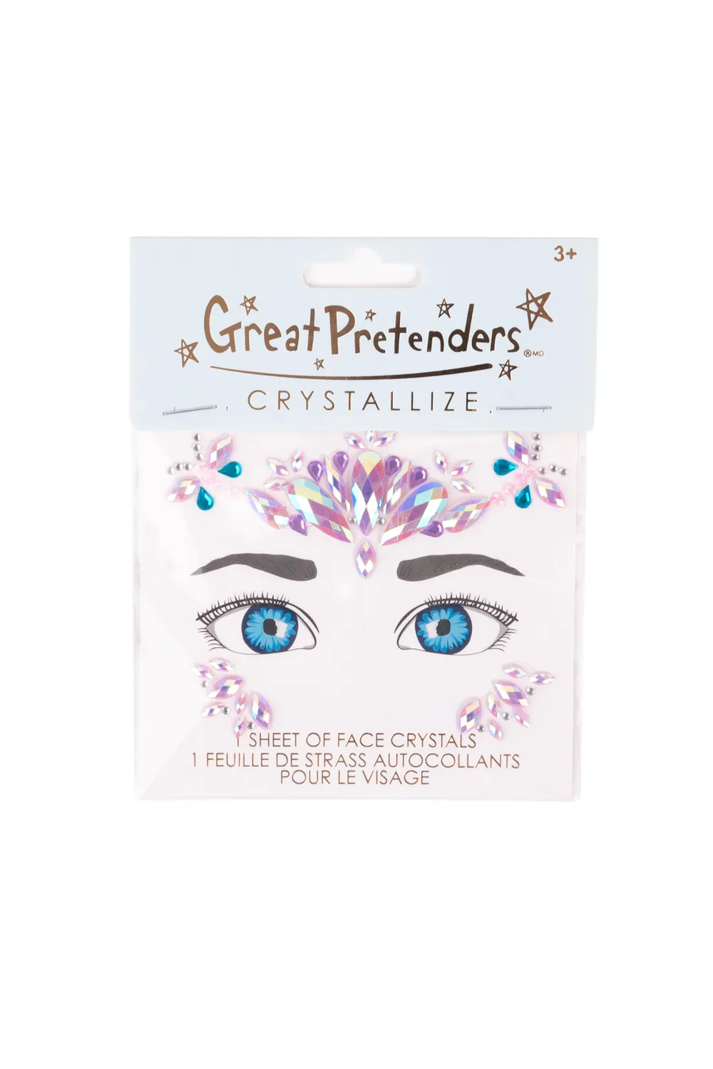 Great Pretenders Face Crystals adesivi viso strass costume