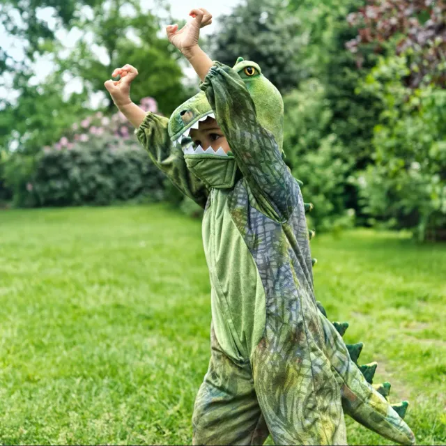 Souza T-Rex Jumpsuit costume dinosauro verde