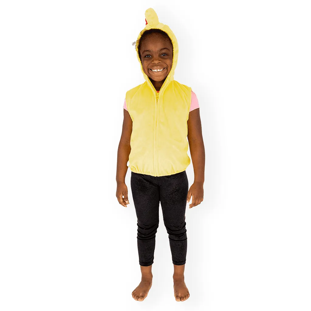 Pretend to Bee Costume Pollo Giallo con Cappuccio 3-7 Anni