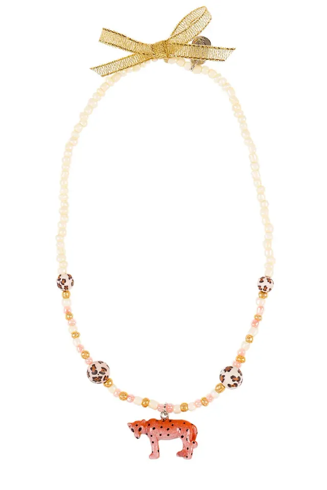 Souza! Leopard collana animalier bianca bimba