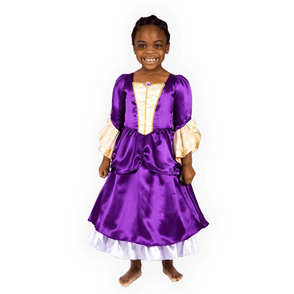 Pretend to Bee Victorian Lady costume bambina viola