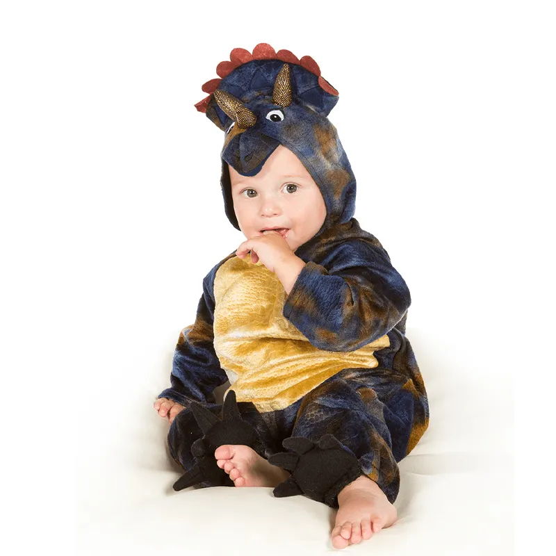 Pretend to Bee Baby Triceratops tuta neonato blu