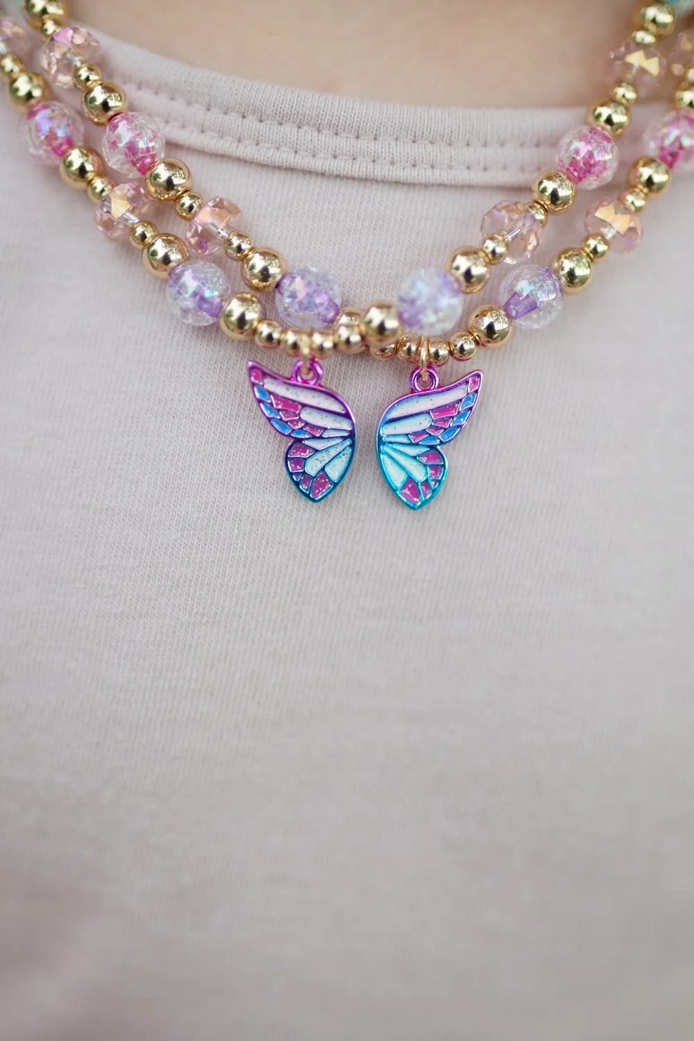 Great Pretenders Butterfly Wishes BFF collane bambina set 2 pezzi