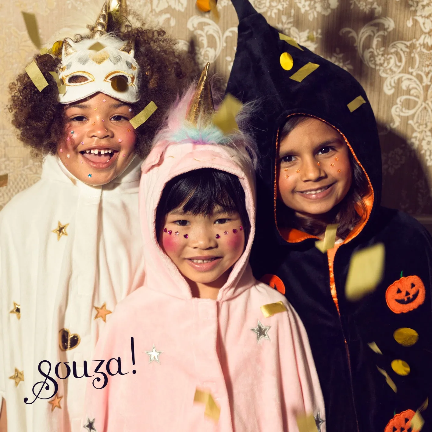 Souza! Halloween Zucca mantello bambino arancione 4-8 anni