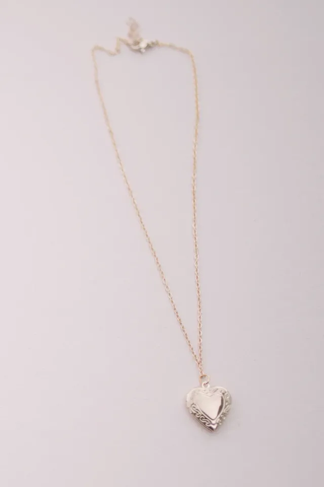 Great Pretenders Boutique Locket Necklace collana rosa oro