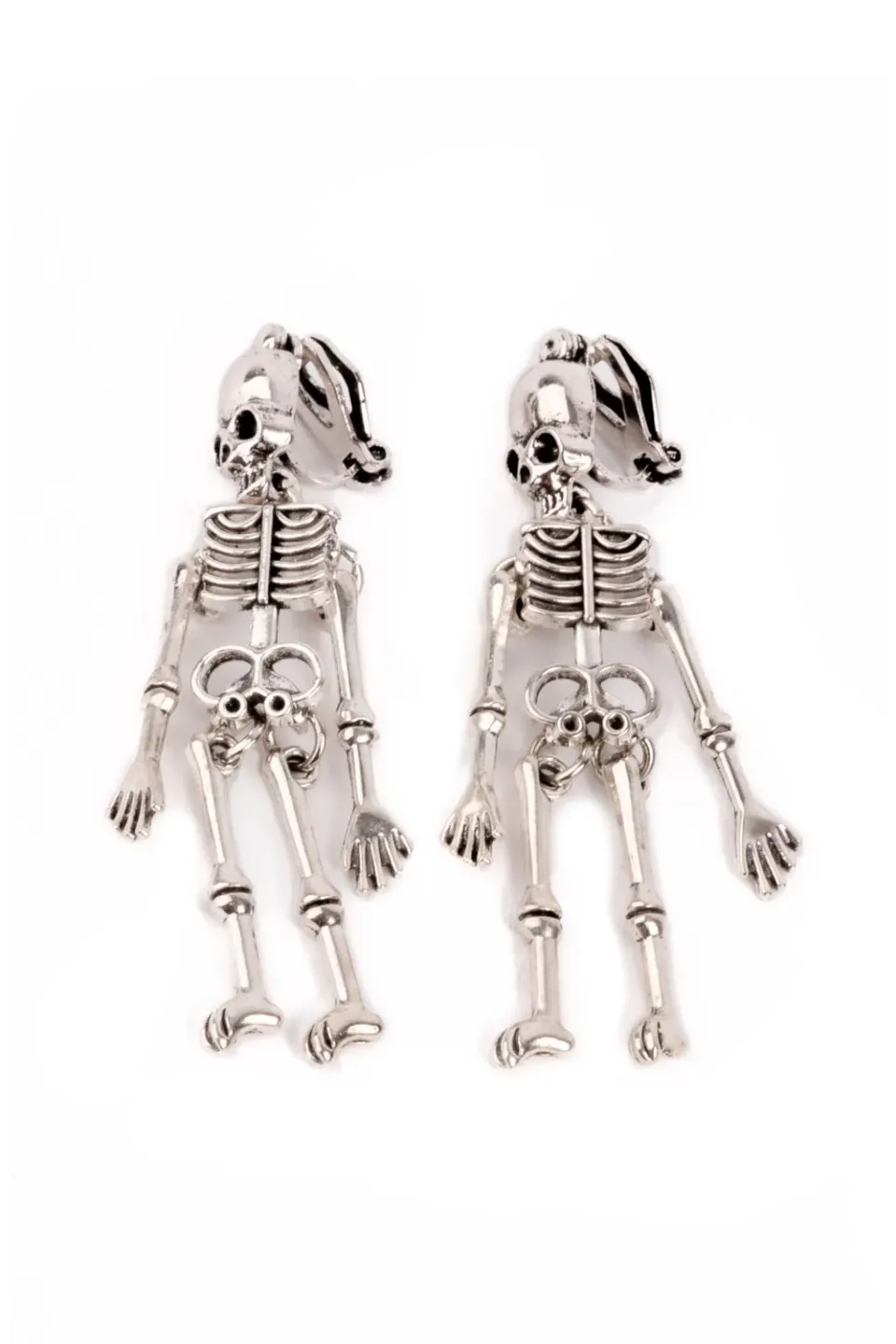 Great Pretenders Spooky Scary Skeleton orecchini clip Halloween